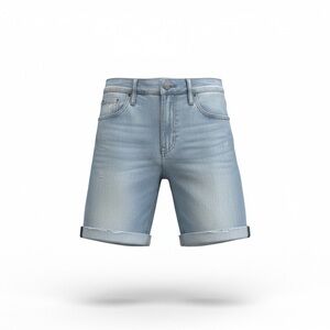 Express Faded Blue Denim Shorts
